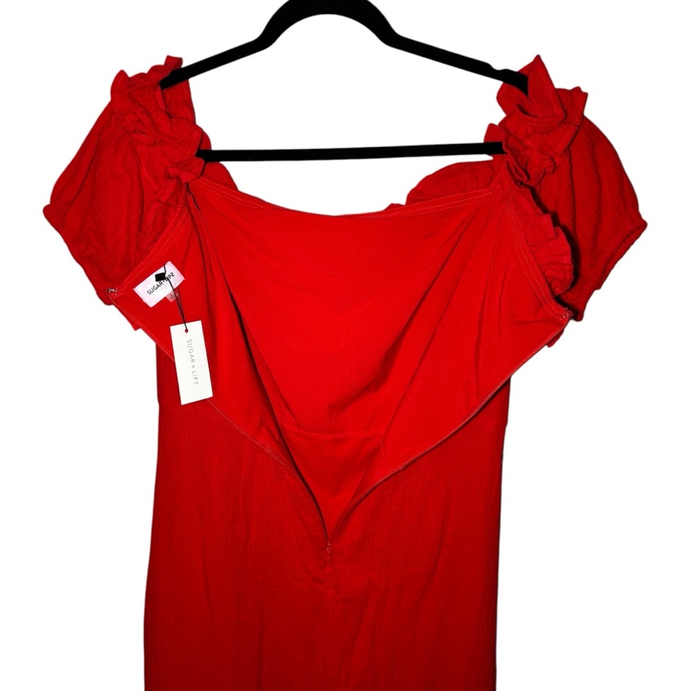 Sugarlips - Barcelona Red Midi‎ Dress - Picture 4 of 8